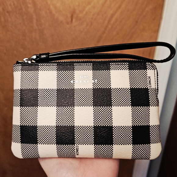 Coach Checkered Wristlet - Picture 4 of 16